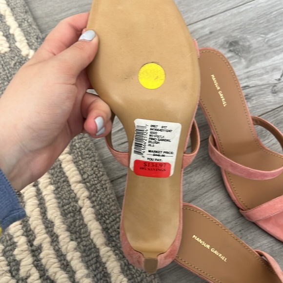 New!! Mansur Gavriel pink suede heels - Picture 4 of 4